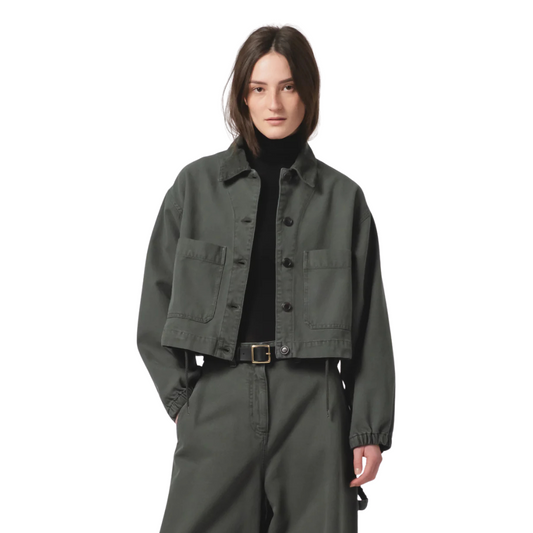 Woopsie Jacket Canvas - Forest Green