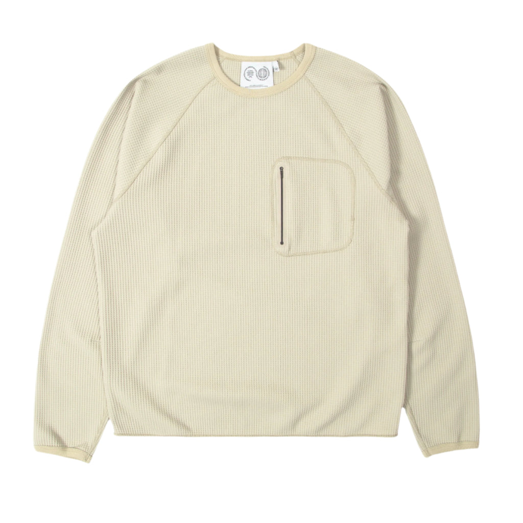 WAFFLE LS TEE - SAND