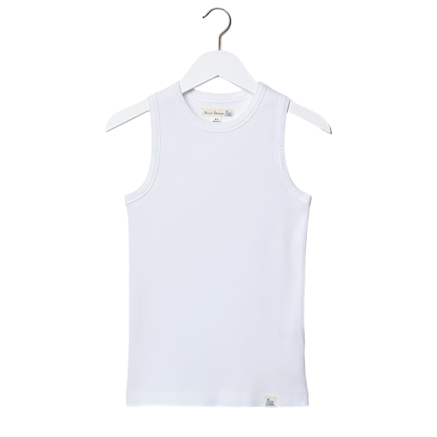 WRIBTANK01 women's ribbed tanktop, organic cotton, 7,2oz/sq.yd., narrow fit - 01 WHITE