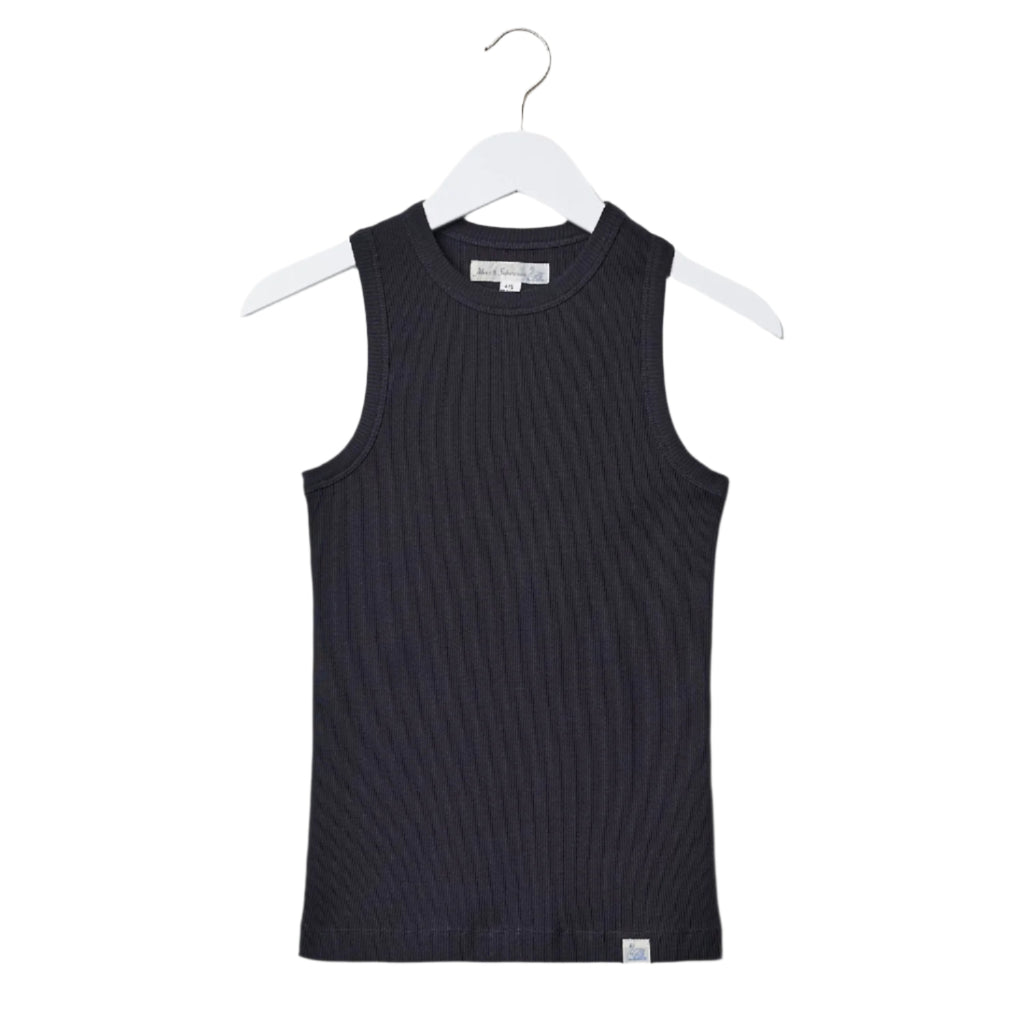 WRIBTANK01 women's ribbed tanktop, organic cotton, 7,2oz/sq.yd., narrow fit - 98 CHARCOAL