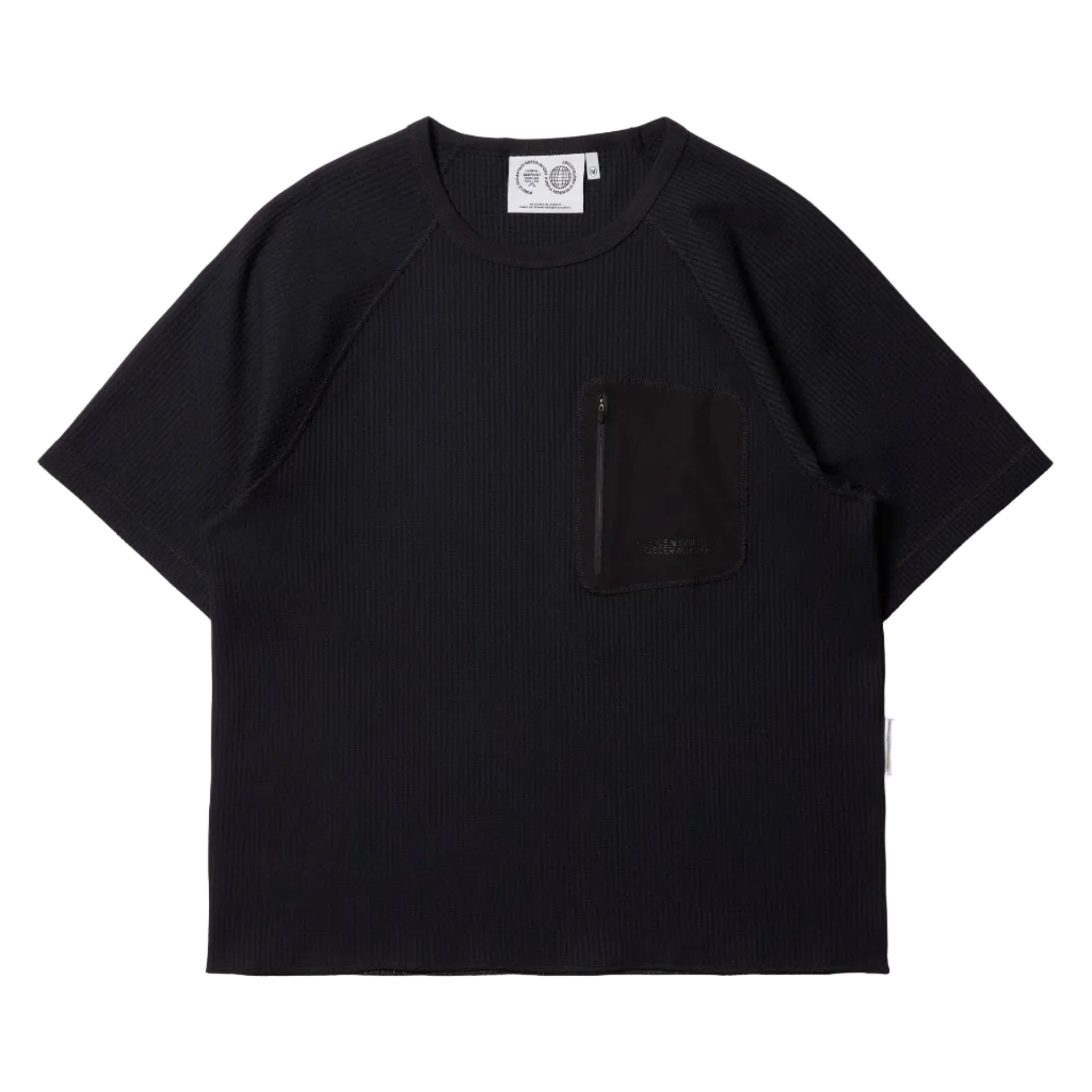 Waffle SS Crew - Black
