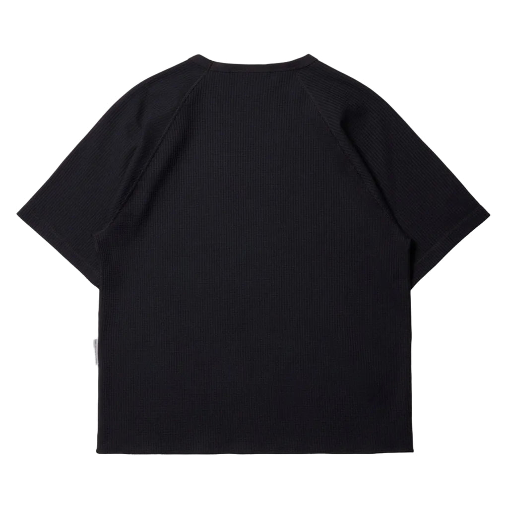 Waffle SS Crew - Black