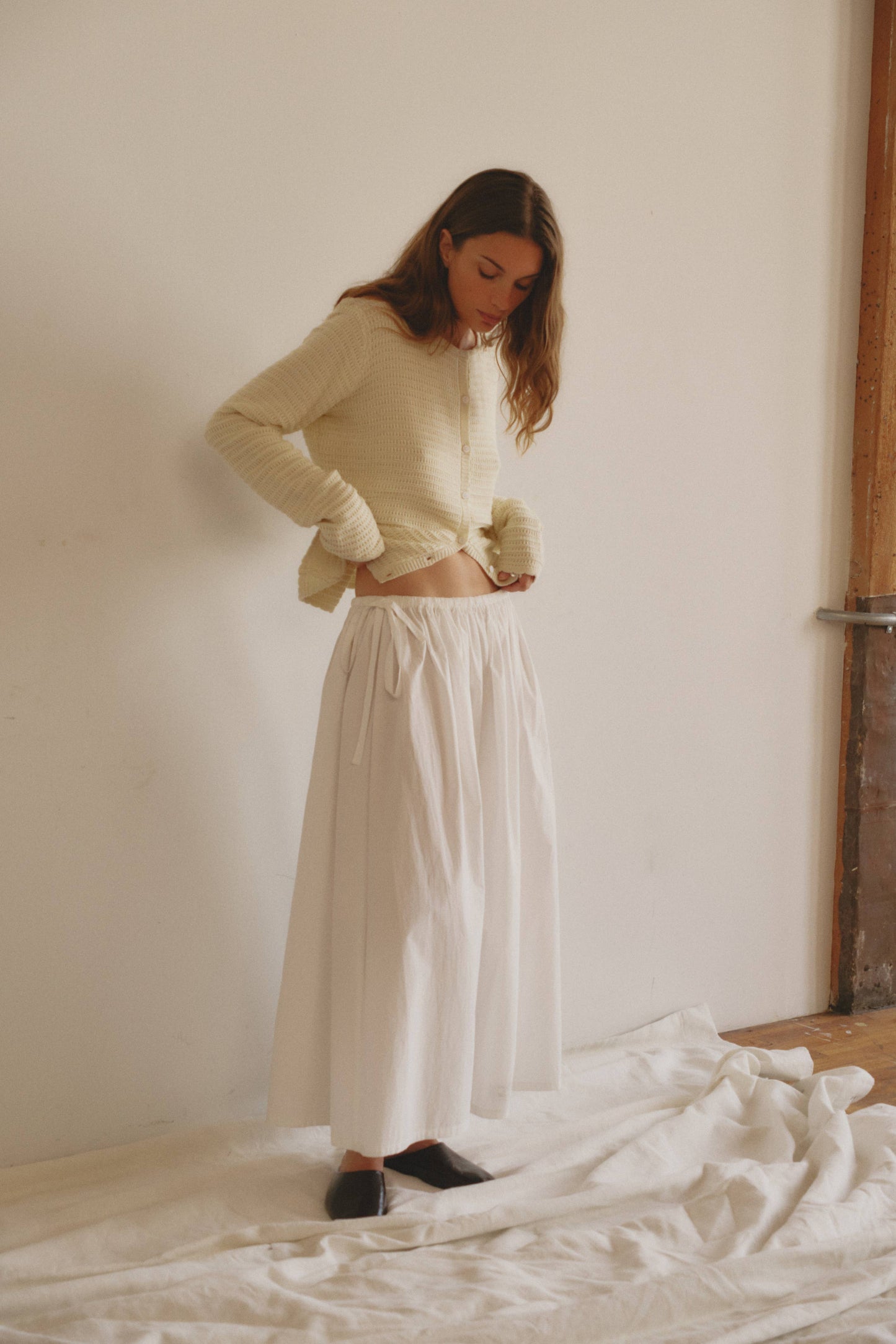 The Kiana Skirt | Midi Skirt with Side Waist Ties