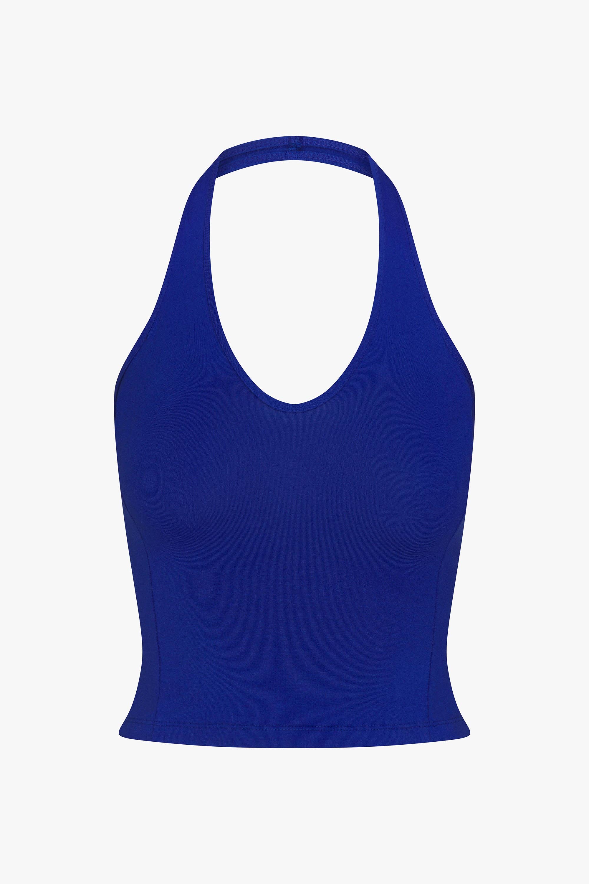 SPORTY HALTER TOP IN COBALT