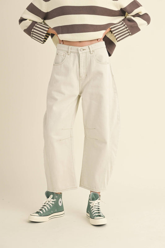 P3820 BARREL COTTON PANTS