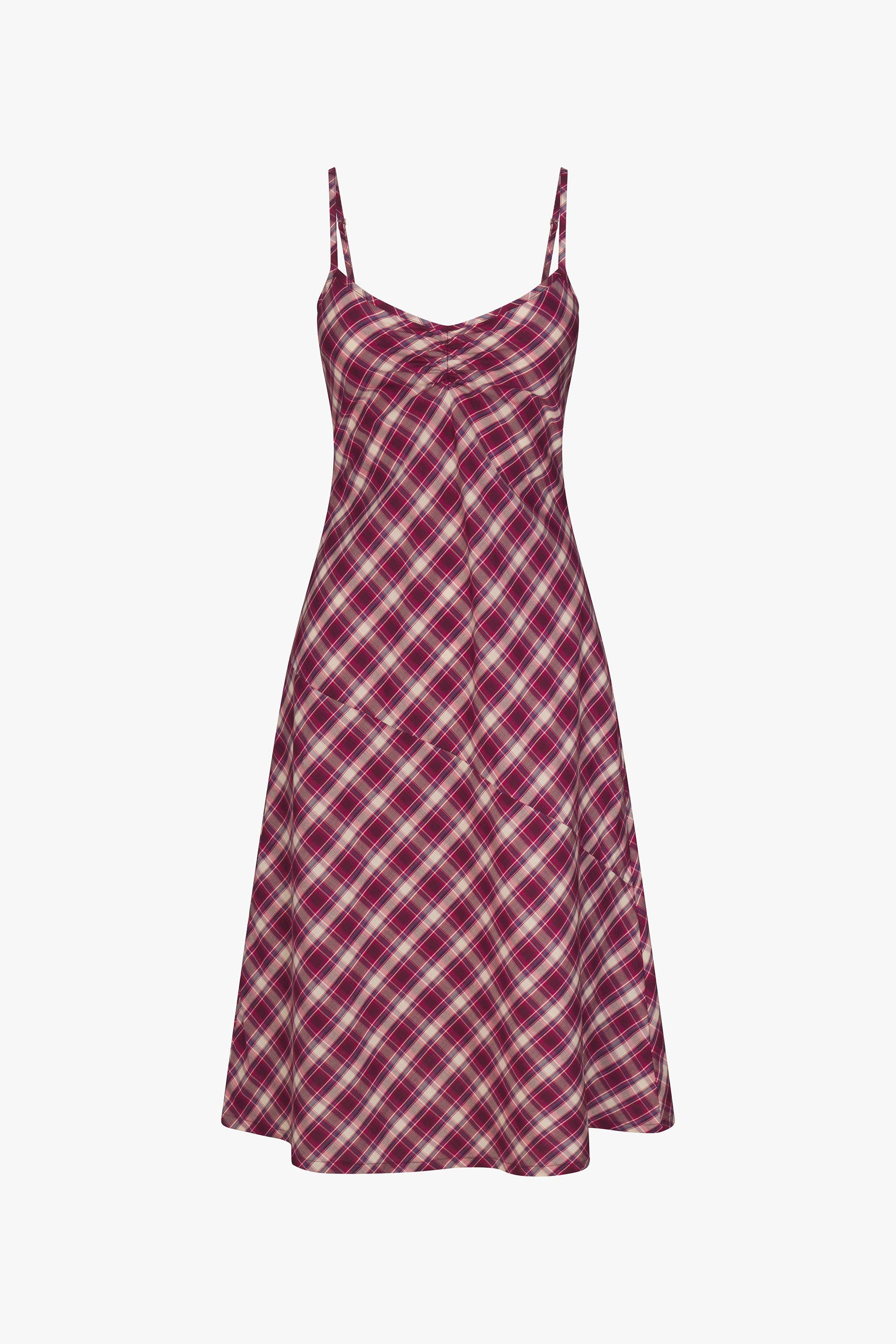 90'S BIAS SLIP DRESS IN AZALEA