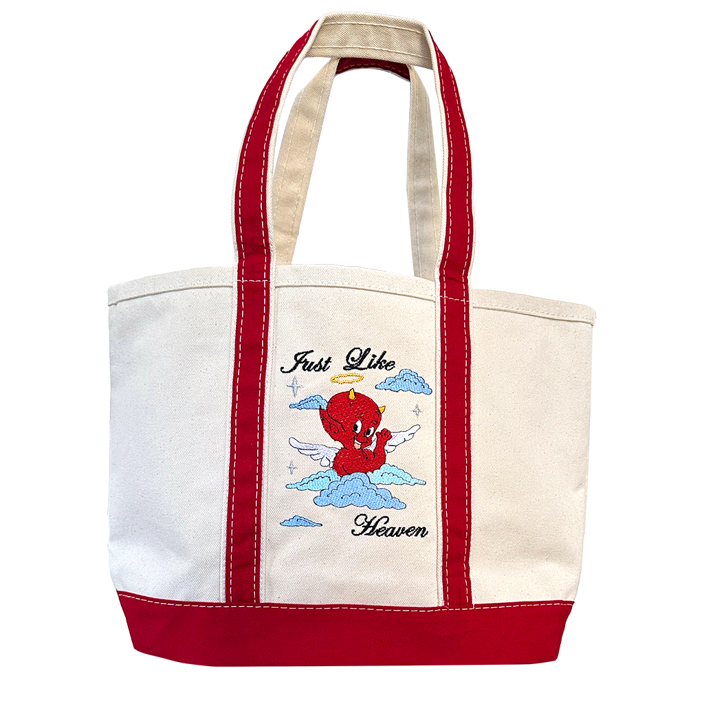 Just Like... BiG Canvas Tote Bag Vintage Inspired