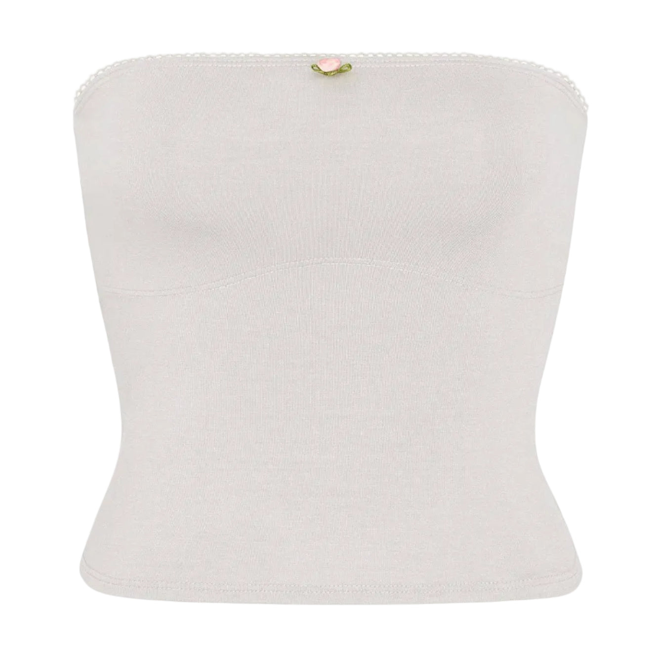 LINED CONTOUR TUBE TOP IN CLOUD