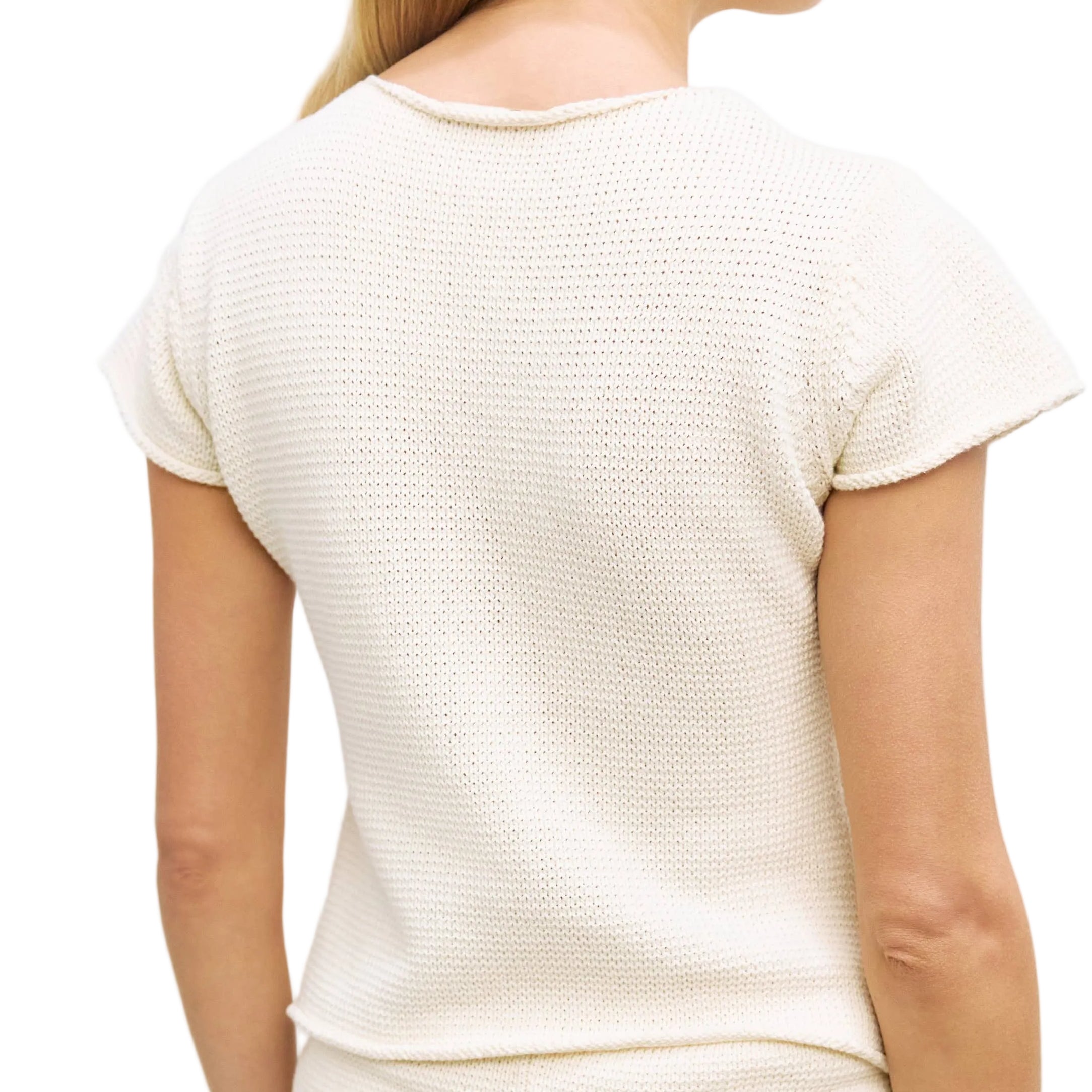 The Alana Top | Summer Knit Button-Down Top