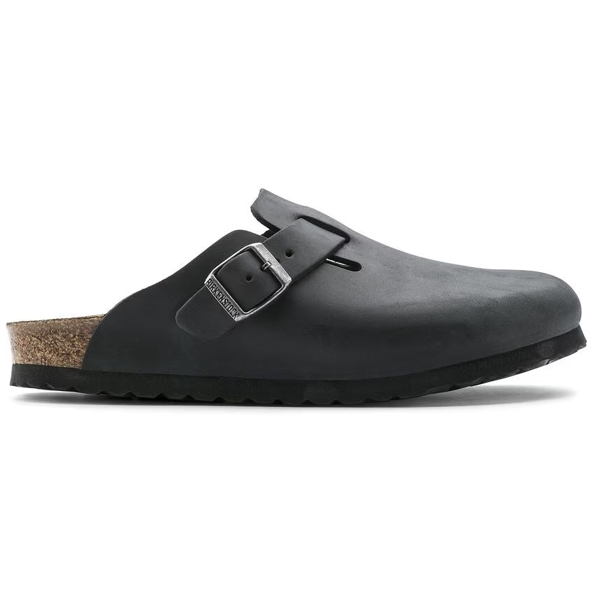 BOSTON OILED LEATHER (medium/narrow) - black