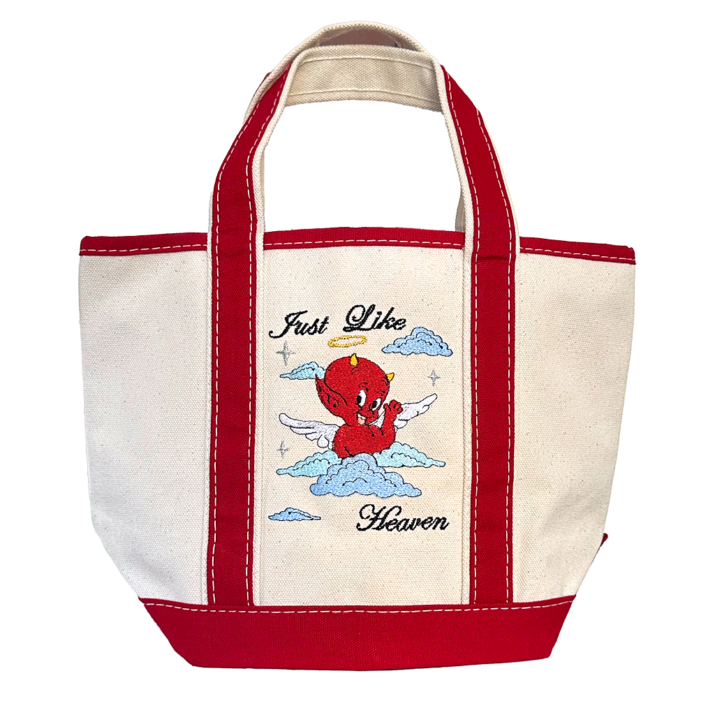 Just Like.. mini Canvas Tote Bag Vintage Inspired