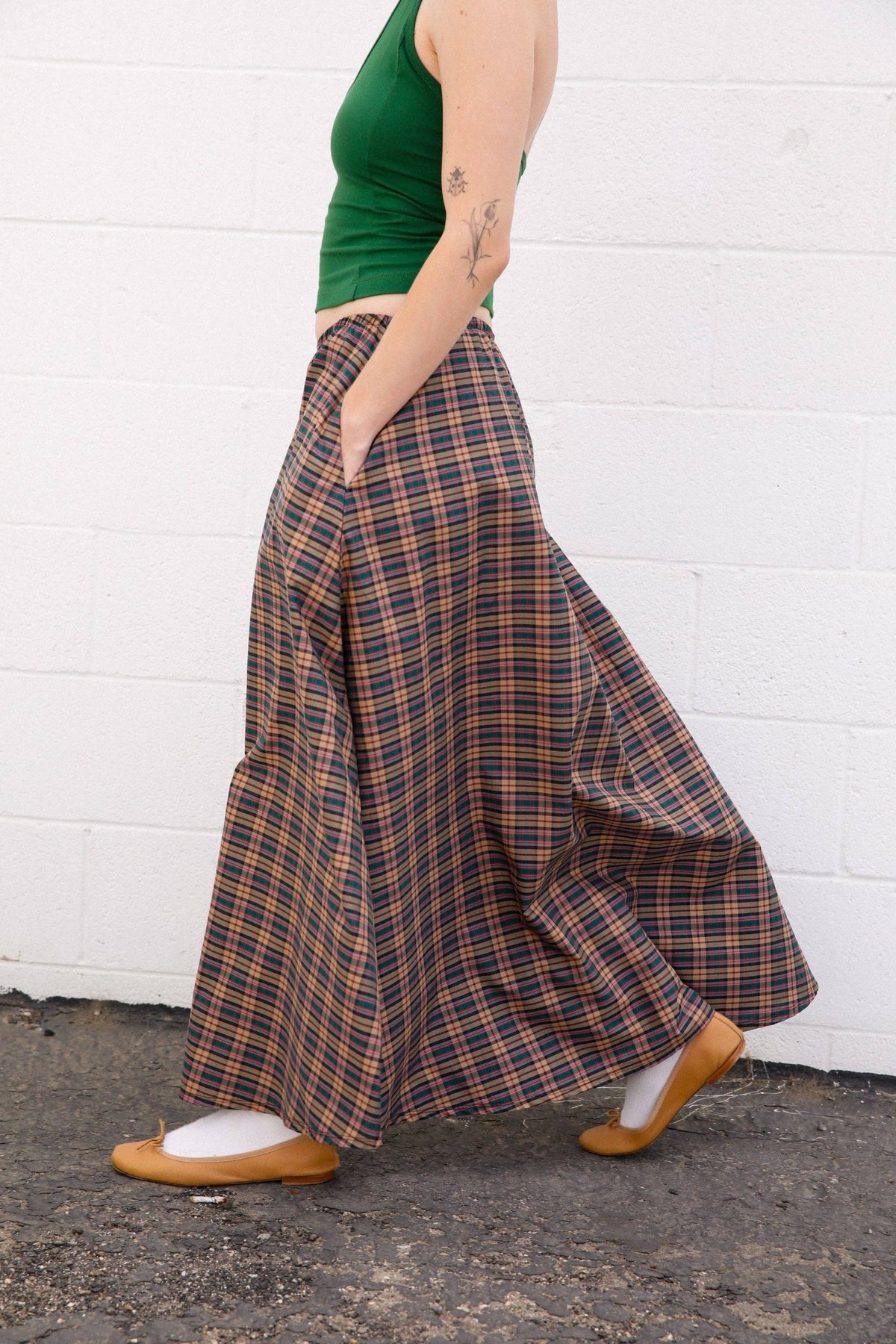 DREAM SKIRT IN THISTLE TARTAN