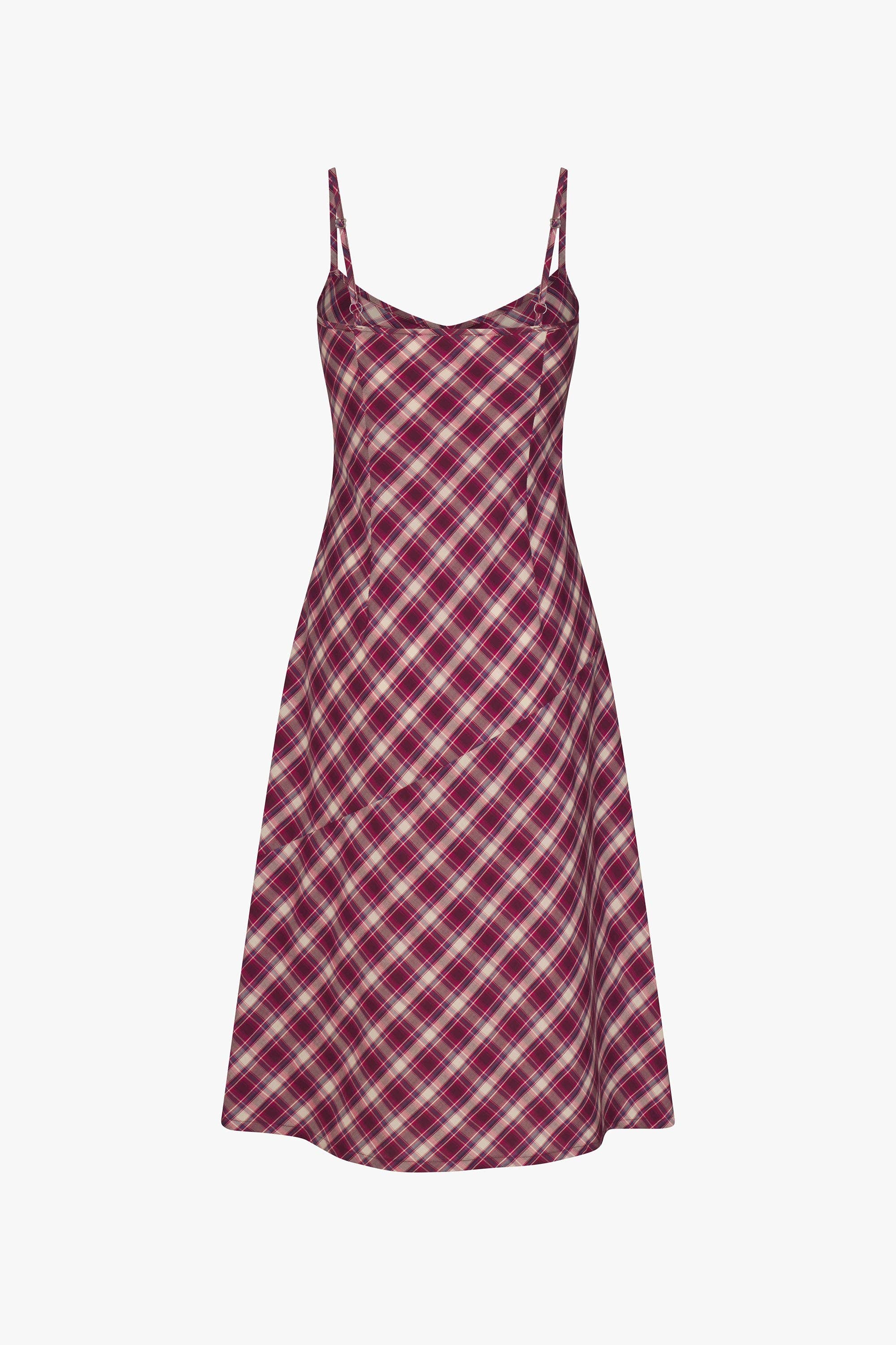 90'S BIAS SLIP DRESS IN AZALEA