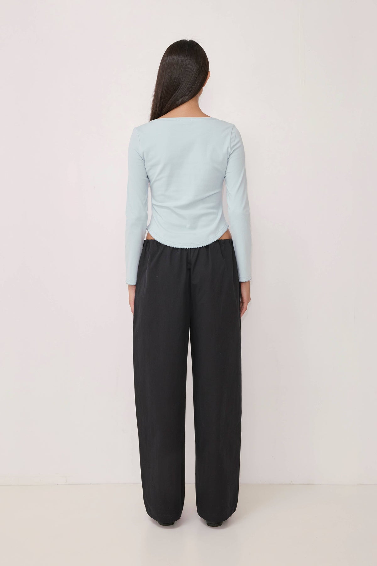 The Janel Top | Wide Neck Baseball Tee
