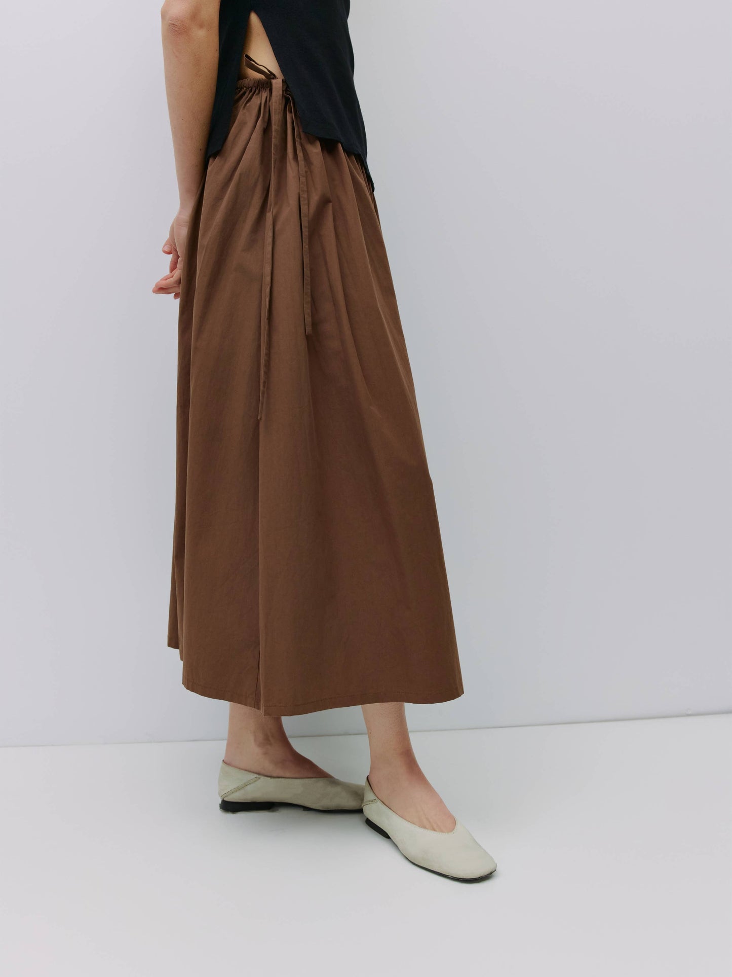 The Kiana Skirt | Midi Skirt with Side Waist Ties