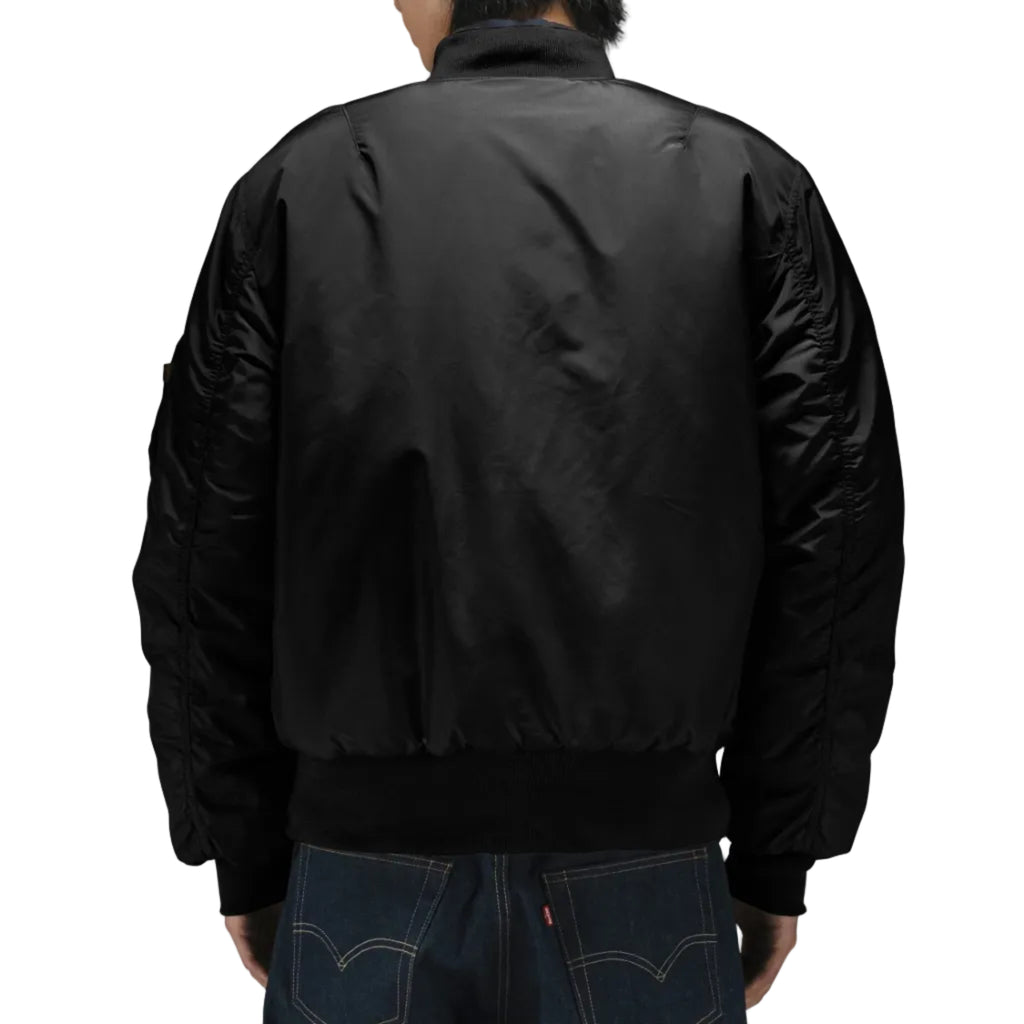 MA-1 OXFORD BOMBER JACKET - BLACK
