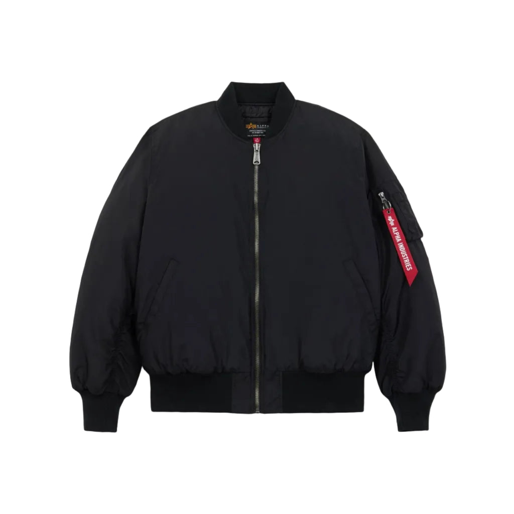 MA-1 OXFORD BOMBER JACKET - BLACK