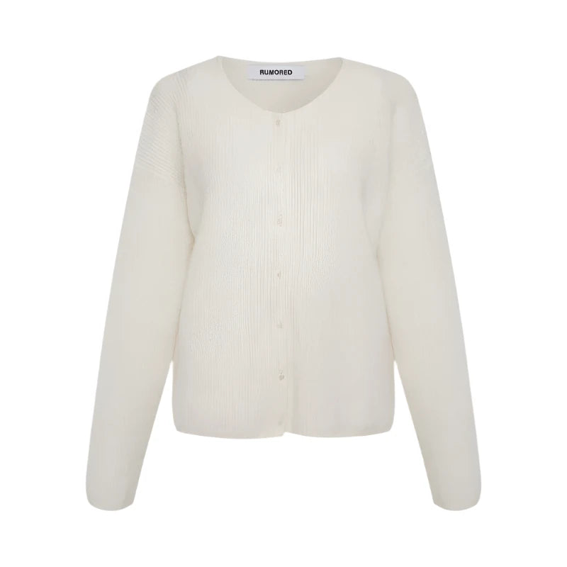 NEWPORT CARDIGAN - IVORY