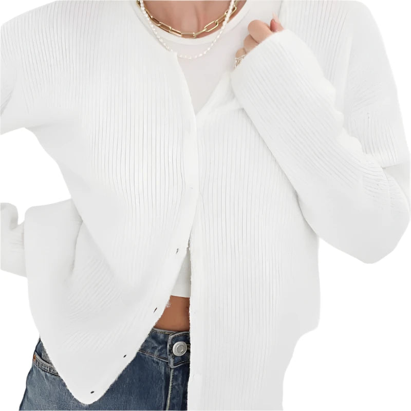 NEWPORT CARDIGAN - IVORY