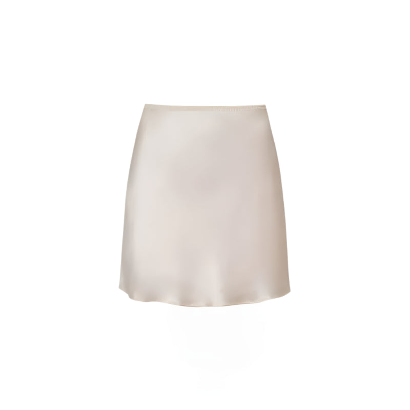 Silhouette Mini Skirt - IVORY