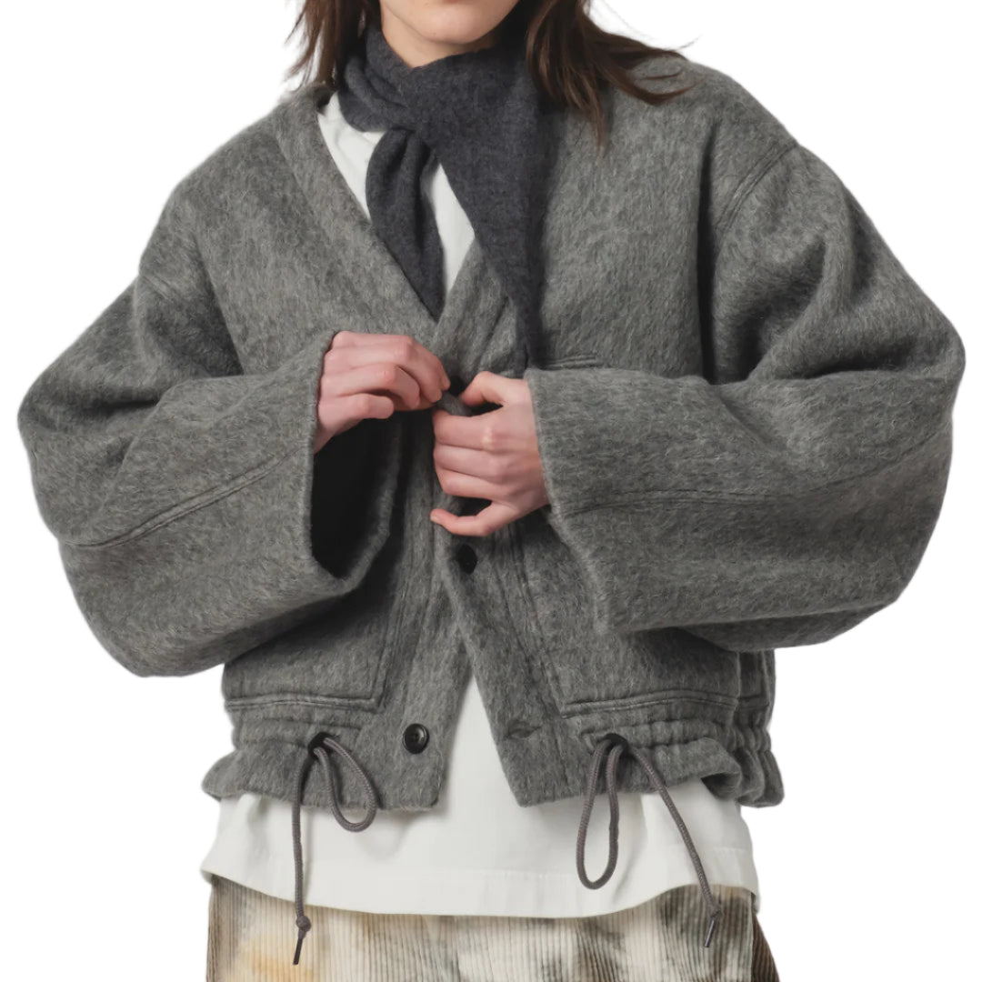 Reactor Jacket Mohair Fleece Asphalt