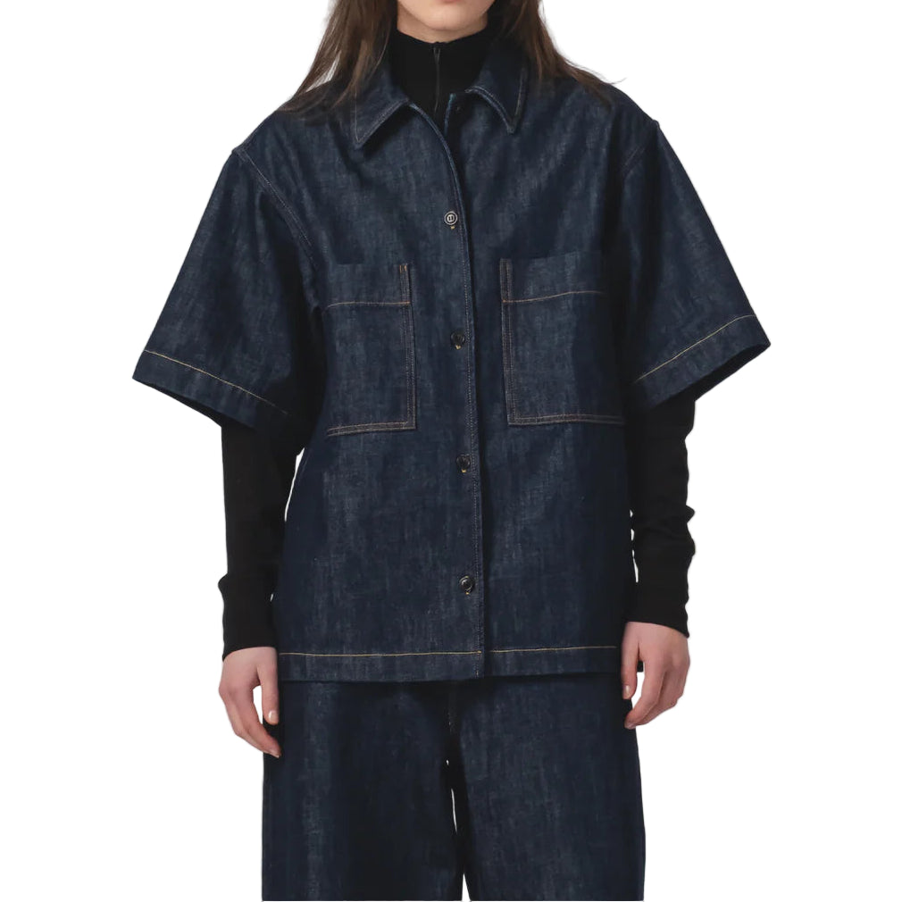 Okinawa Shirt Century Denim Blue
