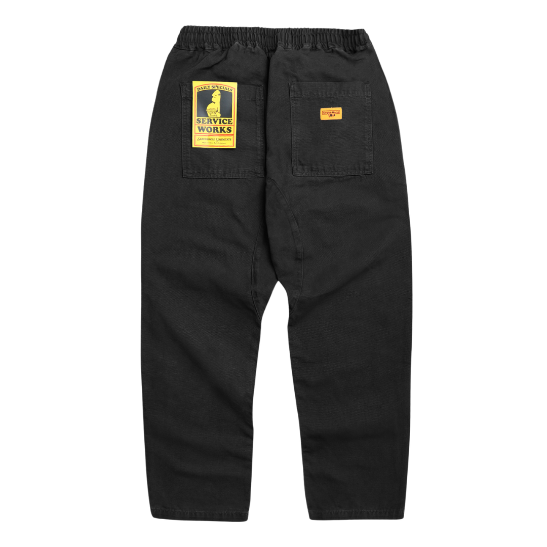 CANVAS CHEF PANT - BLACK