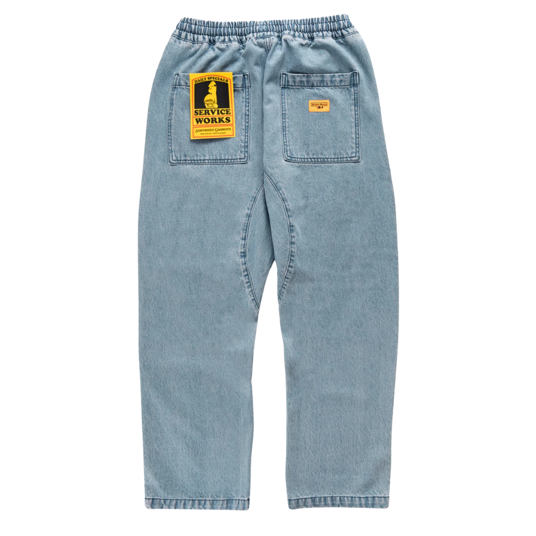 DENIM CHEF PANT - LIGHT WASH