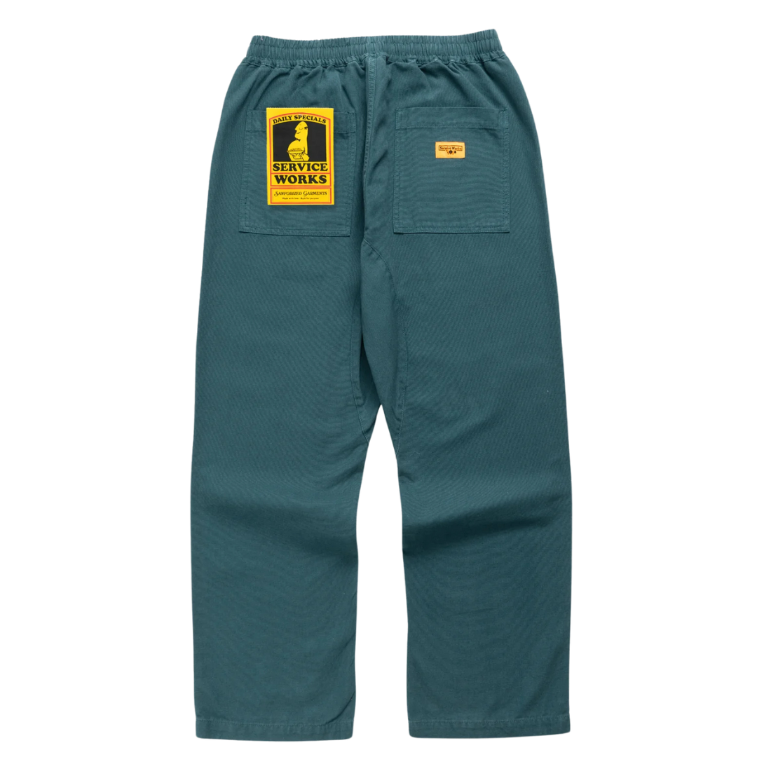 CANVAS CHEF PANT - PETROL