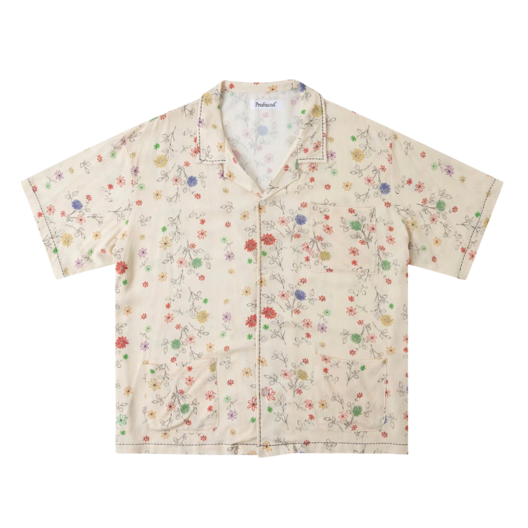 PROFOUND - multi floral camp shirt