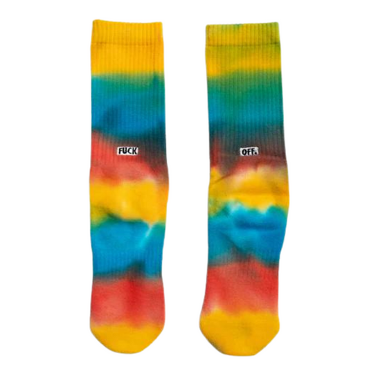 FUCK OFF CREW SOCKS - RAINBOW