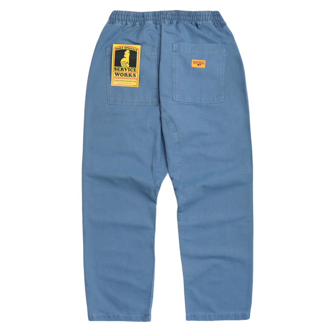 CANVAS CHEF PANTS - WORK BLUE