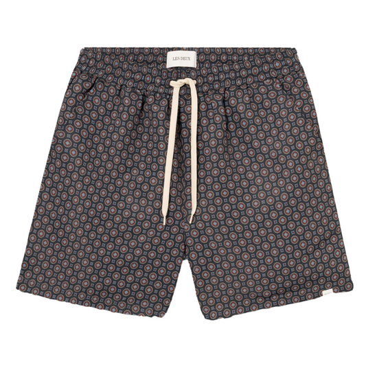 STAN AOP SWIM SHORTS 2.0 - DARK NAVY/WASHED DENIM BLUE