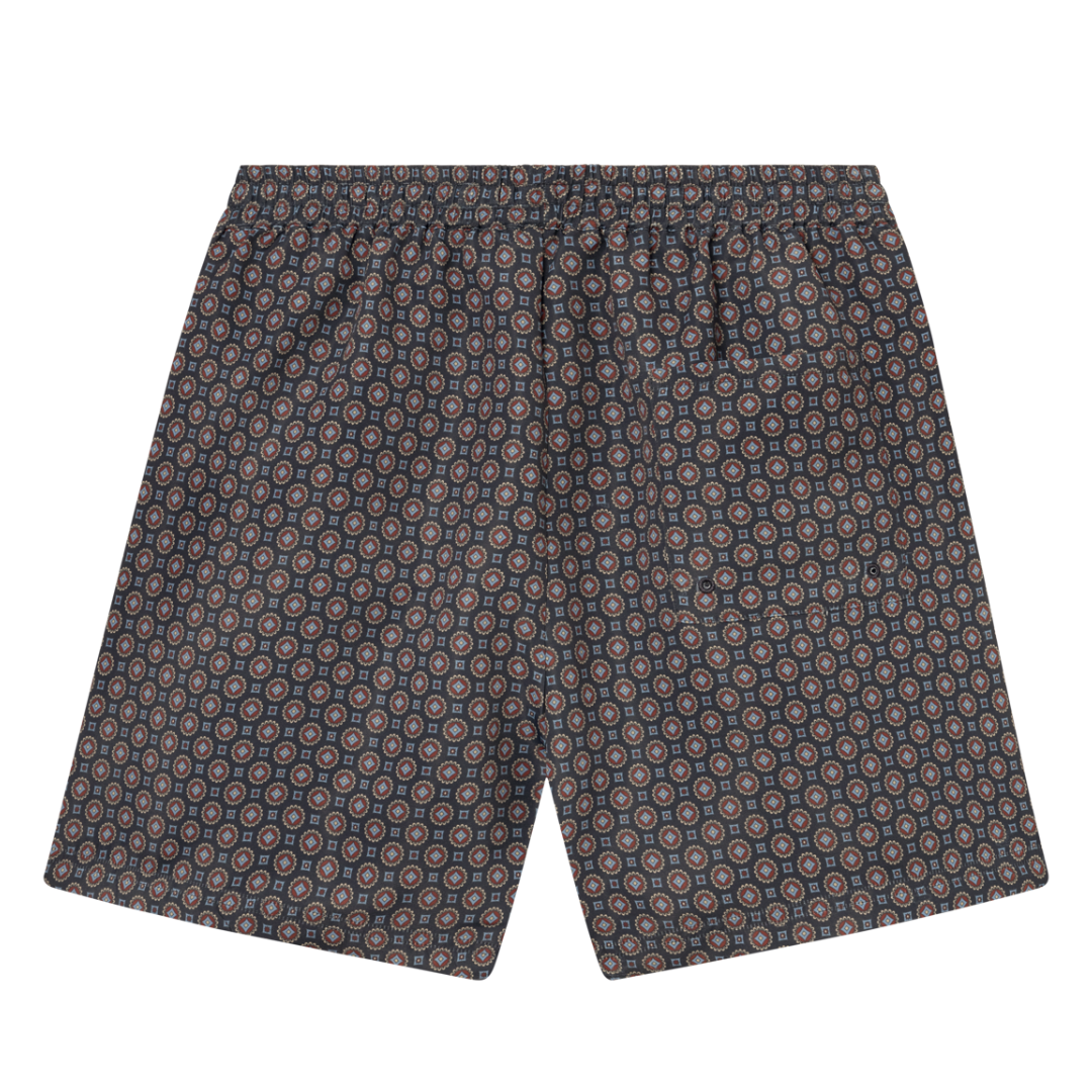 STAN AOP SWIM SHORTS 2.0 - DARK NAVY/WASHED DENIM BLUE