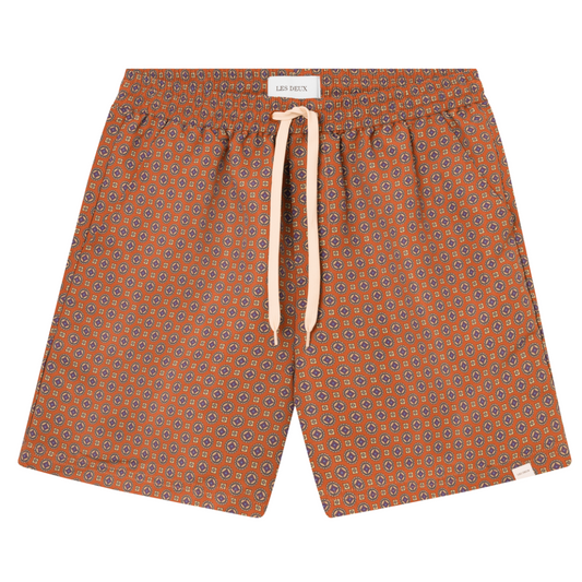 STAN AOP SWIM SHORTS 2.0 - TERRACOTTA/PINEAPPLE