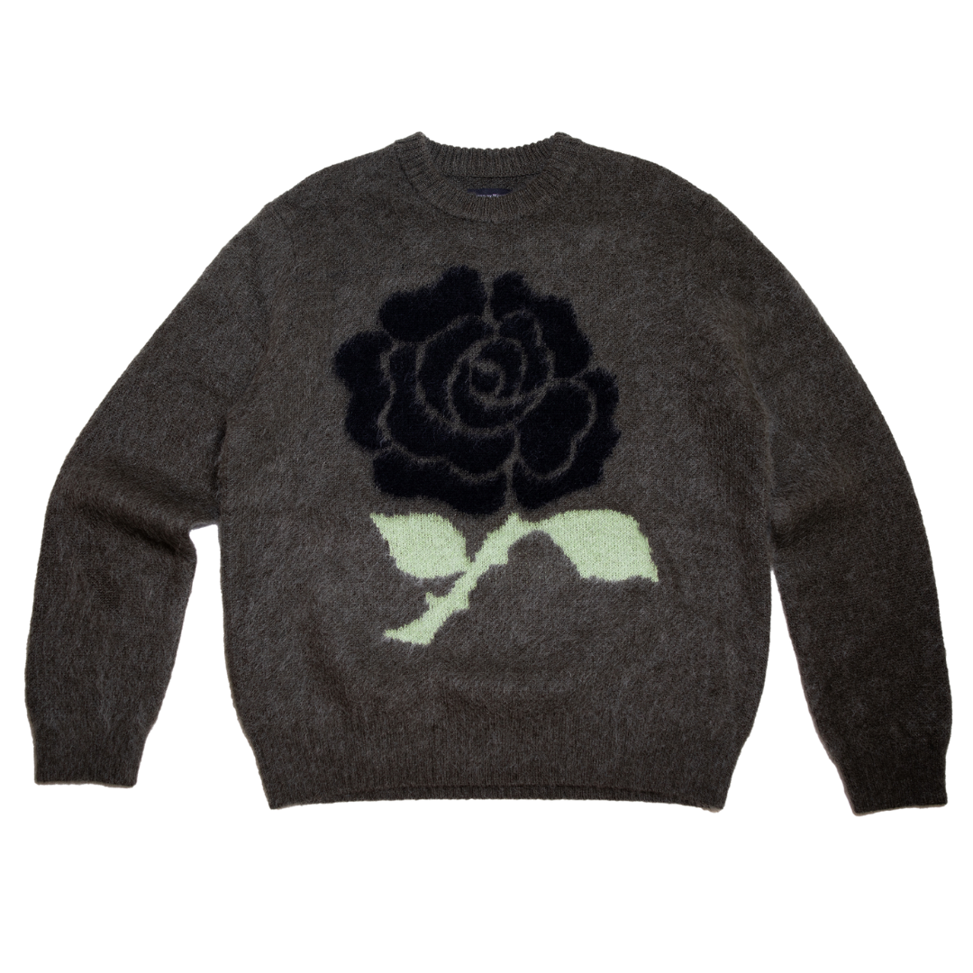 BLACK ROSE MOHAIR SWEATER