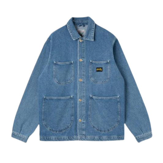 STAN RAY - COVERALL JACKET - HEAVY STONE WASH DENIM