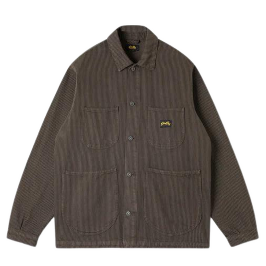 STAN RAY - COVERALL JACKET - OVERDYED CHARCOAL HICKORY