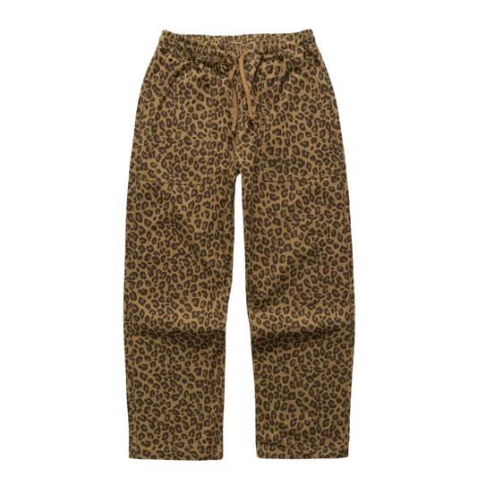 LEOPARD CHEF PANT - BROWN