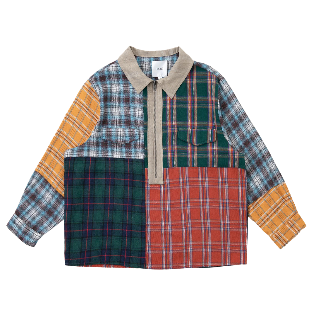 multi plaid tartan shirt